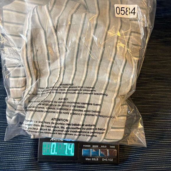 Panhandle Slim 19 Pearl Snap Western Shirt Men Gray Stripe Cowboy Rodeo - Picture 6 of 6